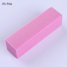 Load image into Gallery viewer, 10Pcs/set Pink Form Nail Buffers File For UV Gel White Nail File Buffer Block Polish Manicure Pedicure Sanding Nail Art Tool