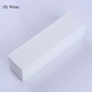 10Pcs/set Pink Form Nail Buffers File For UV Gel White Nail File Buffer Block Polish Manicure Pedicure Sanding Nail Art Tool