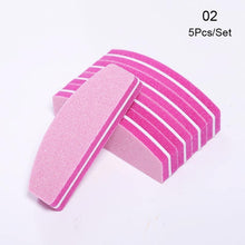 Load image into Gallery viewer, 10Pcs/set Pink Form Nail Buffers File For UV Gel White Nail File Buffer Block Polish Manicure Pedicure Sanding Nail Art Tool