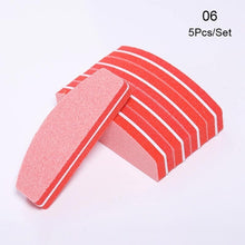 Load image into Gallery viewer, 10Pcs/set Pink Form Nail Buffers File For UV Gel White Nail File Buffer Block Polish Manicure Pedicure Sanding Nail Art Tool