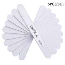 Load image into Gallery viewer, 10Pcs/set Pink Form Nail Buffers File For UV Gel White Nail File Buffer Block Polish Manicure Pedicure Sanding Nail Art Tool